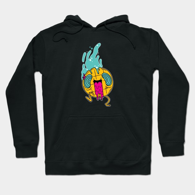 Psychedelic Waffle Hoodie by SLAG_Creative